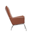 Hans J. Wegner CH445 Leather Wing Chair Replica
